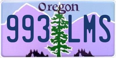 OR license plate 993LMS