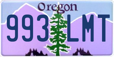 OR license plate 993LMT