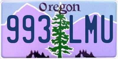OR license plate 993LMU