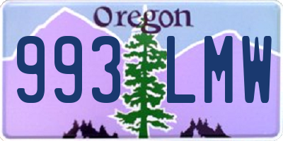 OR license plate 993LMW