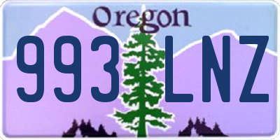 OR license plate 993LNZ