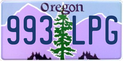 OR license plate 993LPG
