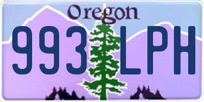 OR license plate 993LPH