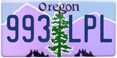 OR license plate 993LPL