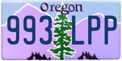 OR license plate 993LPP