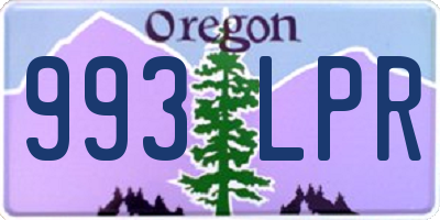 OR license plate 993LPR