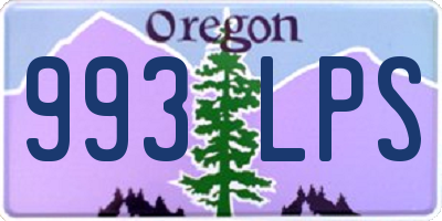 OR license plate 993LPS