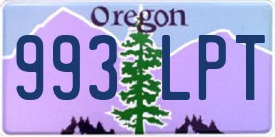 OR license plate 993LPT
