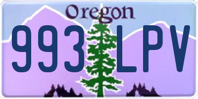 OR license plate 993LPV