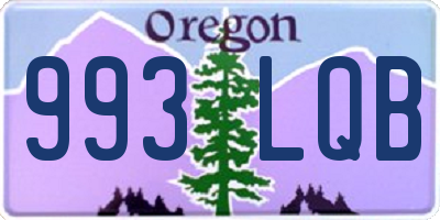 OR license plate 993LQB