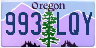 OR license plate 993LQY