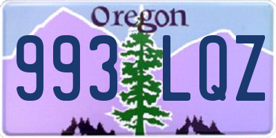 OR license plate 993LQZ