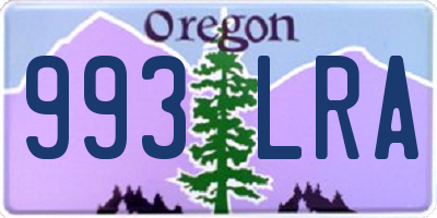 OR license plate 993LRA