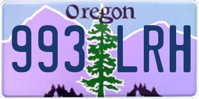 OR license plate 993LRH