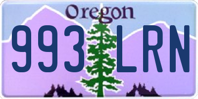 OR license plate 993LRN
