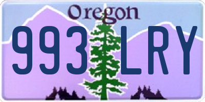 OR license plate 993LRY