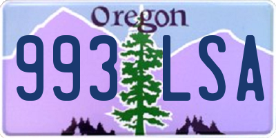 OR license plate 993LSA