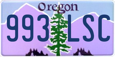 OR license plate 993LSC