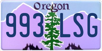 OR license plate 993LSG