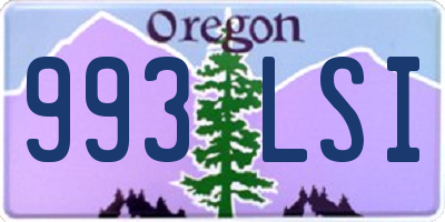 OR license plate 993LSI