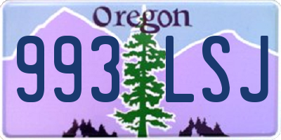 OR license plate 993LSJ