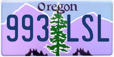 OR license plate 993LSL