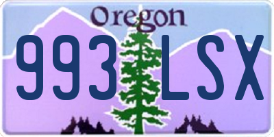 OR license plate 993LSX