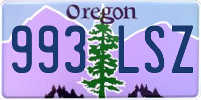 OR license plate 993LSZ