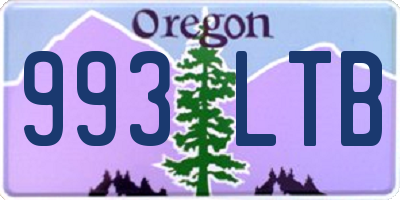 OR license plate 993LTB