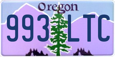 OR license plate 993LTC