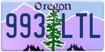 OR license plate 993LTL