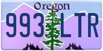 OR license plate 993LTR