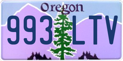 OR license plate 993LTV