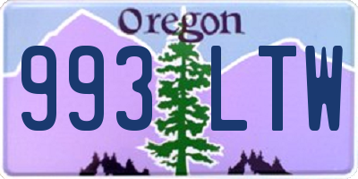 OR license plate 993LTW