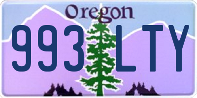 OR license plate 993LTY