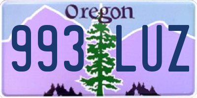 OR license plate 993LUZ