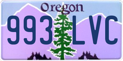 OR license plate 993LVC