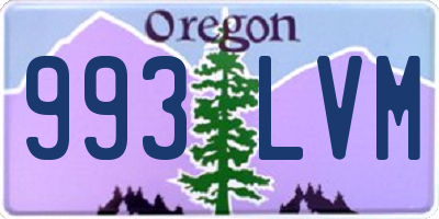 OR license plate 993LVM