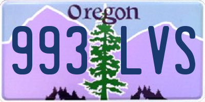 OR license plate 993LVS