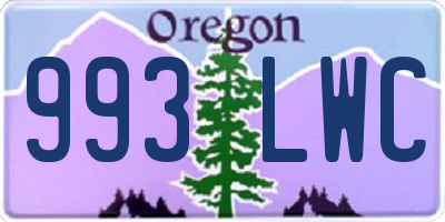 OR license plate 993LWC