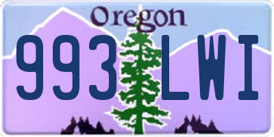 OR license plate 993LWI