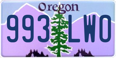 OR license plate 993LWO