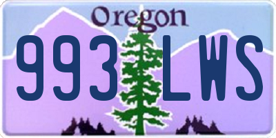 OR license plate 993LWS
