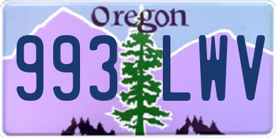 OR license plate 993LWV