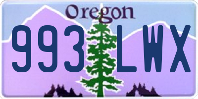 OR license plate 993LWX
