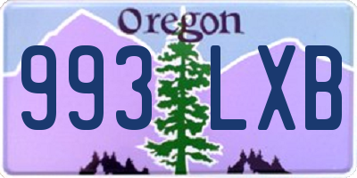 OR license plate 993LXB