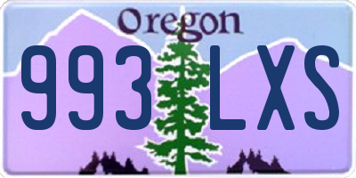 OR license plate 993LXS