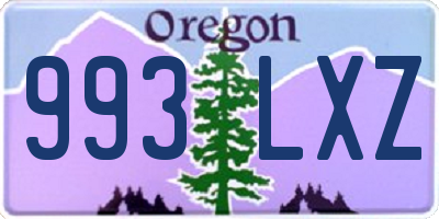 OR license plate 993LXZ