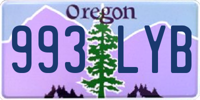OR license plate 993LYB
