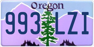 OR license plate 993LZI